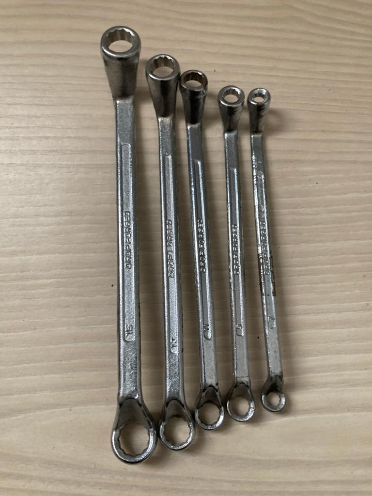 5-delige Ringsteeksleutelset Drop Forged, maten 6-15, Ophalen of Verzenden, Zo goed als nieuw