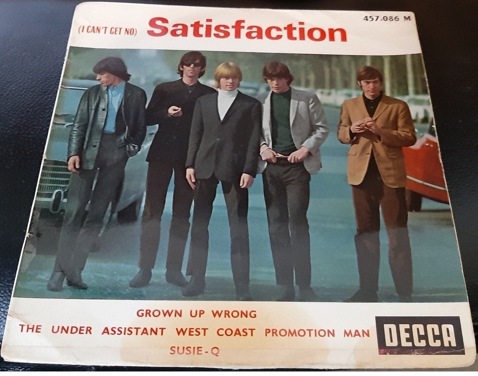 The Rolling Stones ‎– (I Can't Get No) Satisfaction (EP), Beschermende buitenhoes, Gebruikt, Verzenden, 7 inch