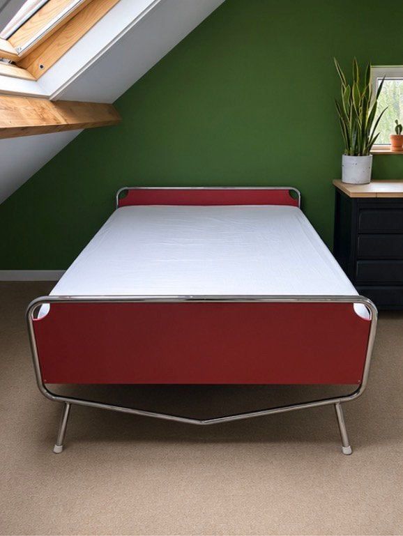 Wim Rietveld bed uit jaren '60 - in super staat, Huis en Inrichting, Ophalen, Gebruikt, 190 cm of minder, Twijfelaar