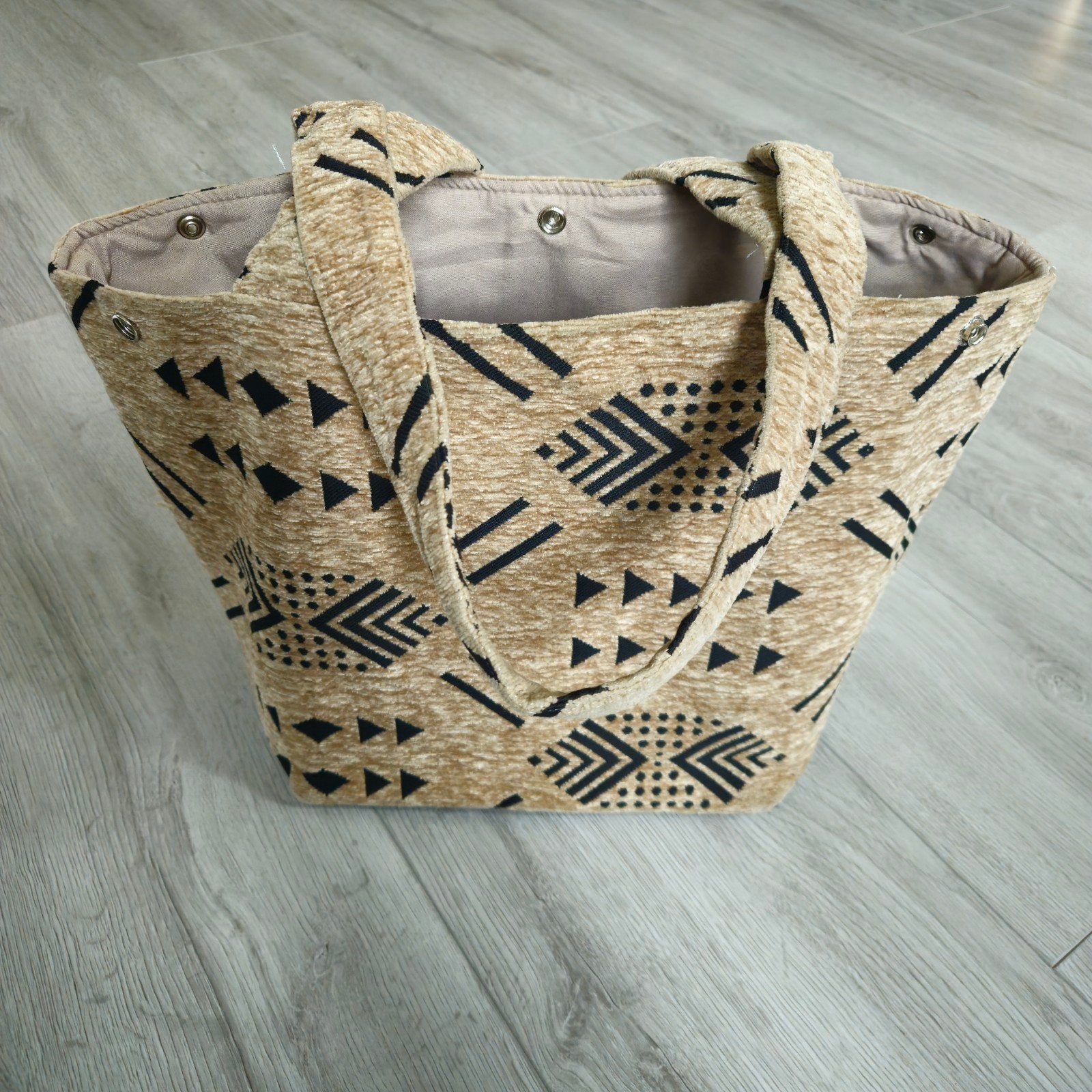 Nieuwe Shopper met Uniek Patroon, Ophalen of Verzenden, Nieuw, Beige, Shopper