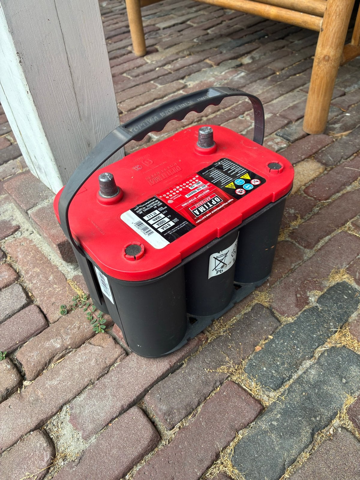 Optima Redtop accu 12V 50Ah, Ophalen of Verzenden, Gebruikt, Universele onderdelen