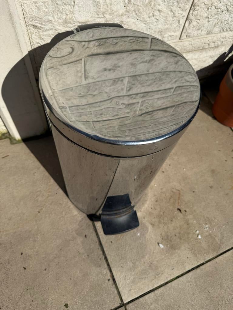 Brabantia pedaalemmer 12Liter, Ophalen, Gebruikt, Met pedaal, 50 tot 75 cm