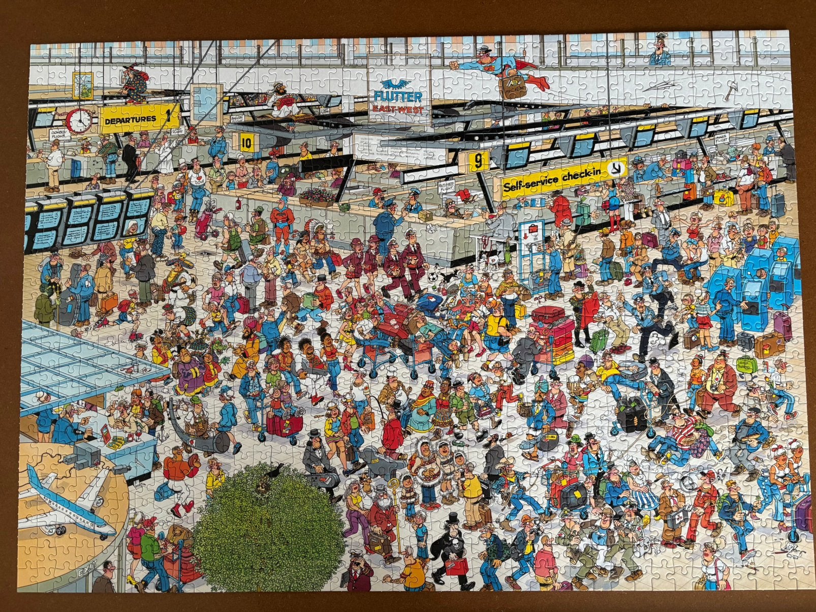 Jan van Haasteren puzzel ‘De vertrekhal’, Ophalen, 500 t/m 1500 stukjes, Zo goed als nieuw