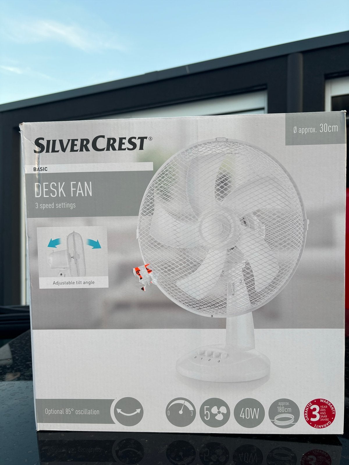 Nieuwe Silvercrest tafelventilator - diverse standen, Ophalen of Verzenden, Nieuw, Tafelventilator
