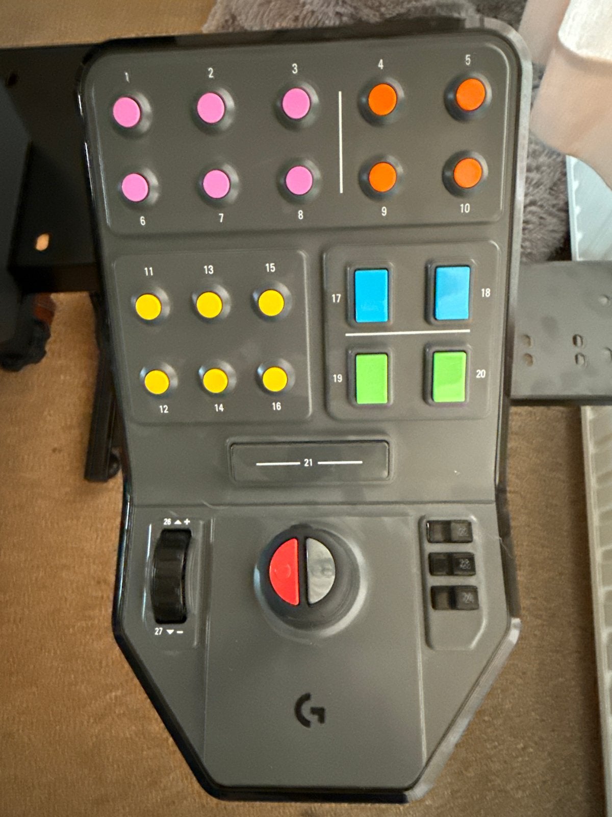 Logitech Heavy Equipment Side Panel - Simulator met 3 vellen, Verzenden, Overige merken, Zo goed als nieuw