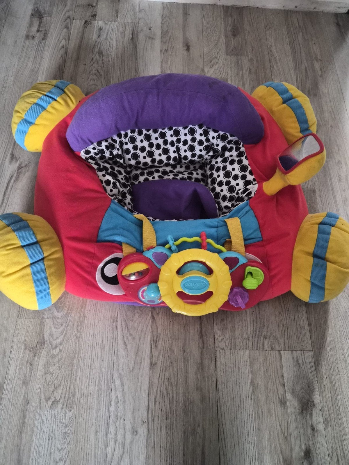 Playgro Speel Auto Kussen - Interactief Babyzitje, Ophalen of Verzenden, Gebruikt, Overige typen, Met geluid
