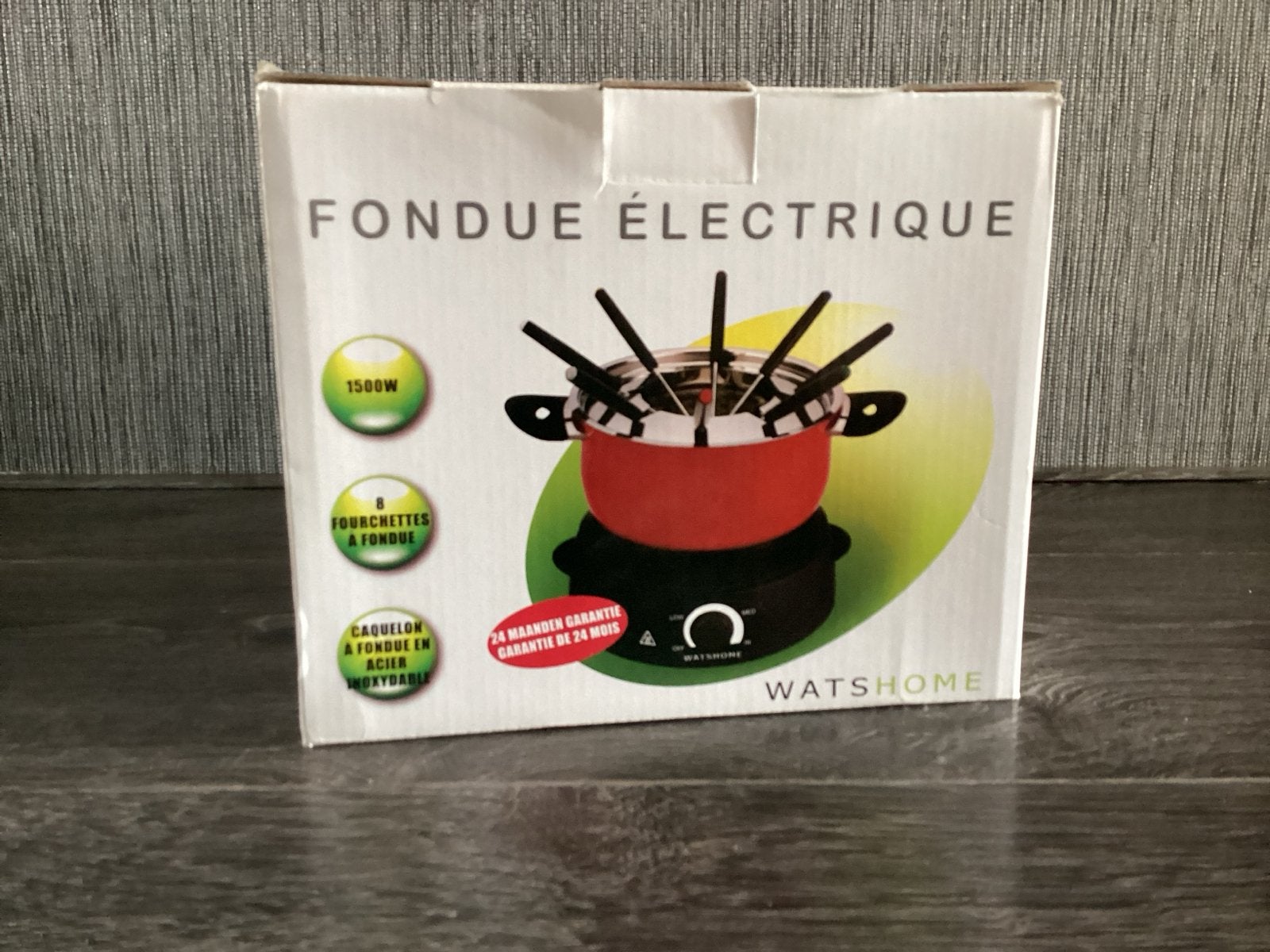 Elektrische Fondue Set - WatsHome 1500W met 8 Vorken, Witgoed en Apparatuur, Fonduesets, Nieuw, Fondueset, Elektrisch, Ophalen of Verzenden