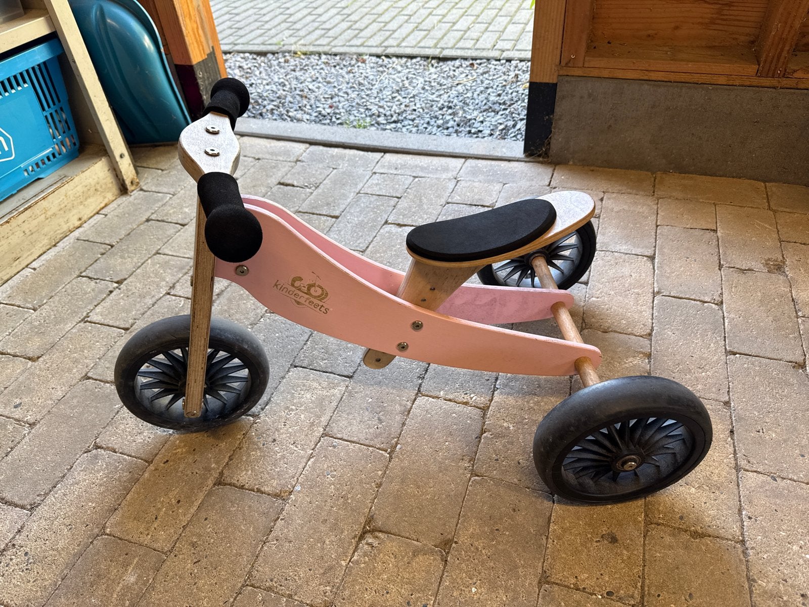 Kinderfeets loopfiets/loopwagen roze - Heeft wat liefde nodi, Ophalen, Gebruikt, Loopfiets