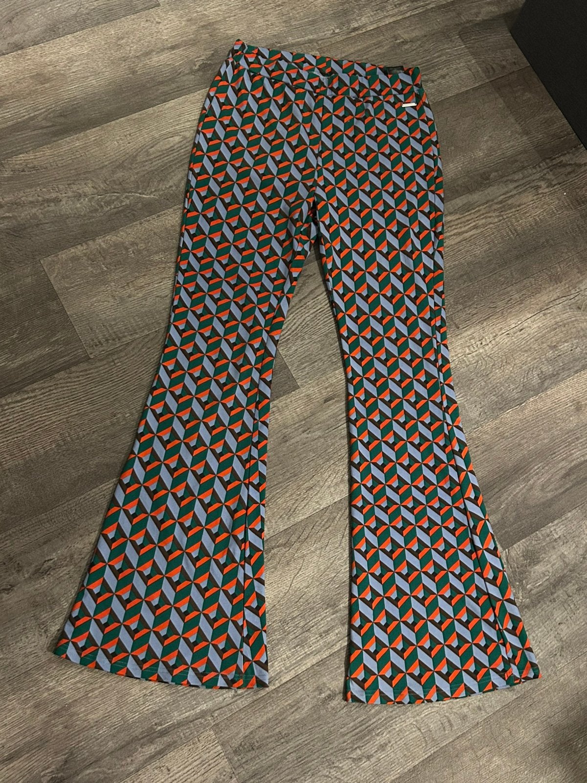 Colourful Rebel flared pants oranje/groen, maat XL, Maat 46/48 (XL) of groter, Nieuw, Oranje, Ophalen of Verzenden