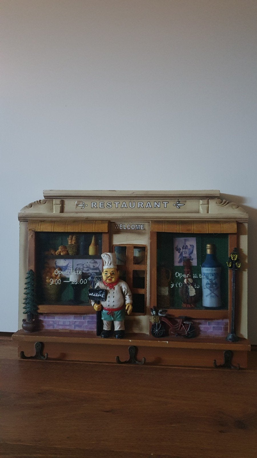 Decoratieve Restaurant Sleutelhouder met Chef-kok, Ophalen, Meerkleurig, Overige materialen, Overige stijlen