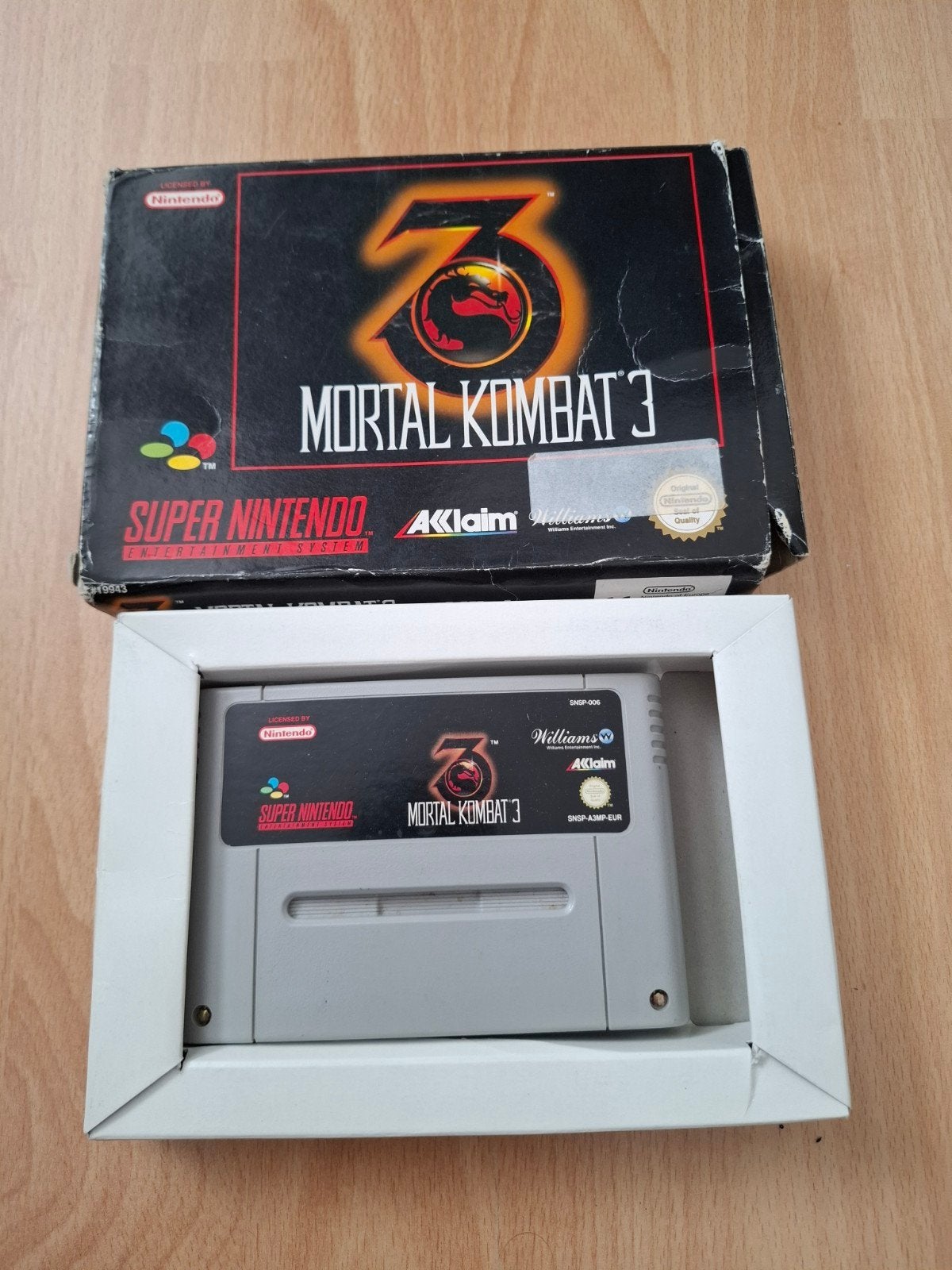 Mortal Kombat 3 - Super Nintendo (SNES) - Compleet in doos, Gebruikt, Vechten, 2 spelers, Eén computer