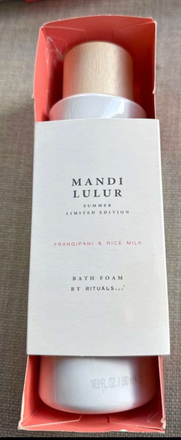 Rituals mandi lulur bath foam, Ophalen of Verzenden, Nieuw, Gehele gezicht, Reiniging