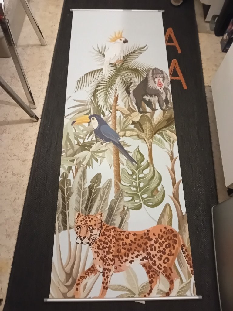 Decor doek, Ophalen of Verzenden, Gebruikt, Overige vormen, Overige materialen