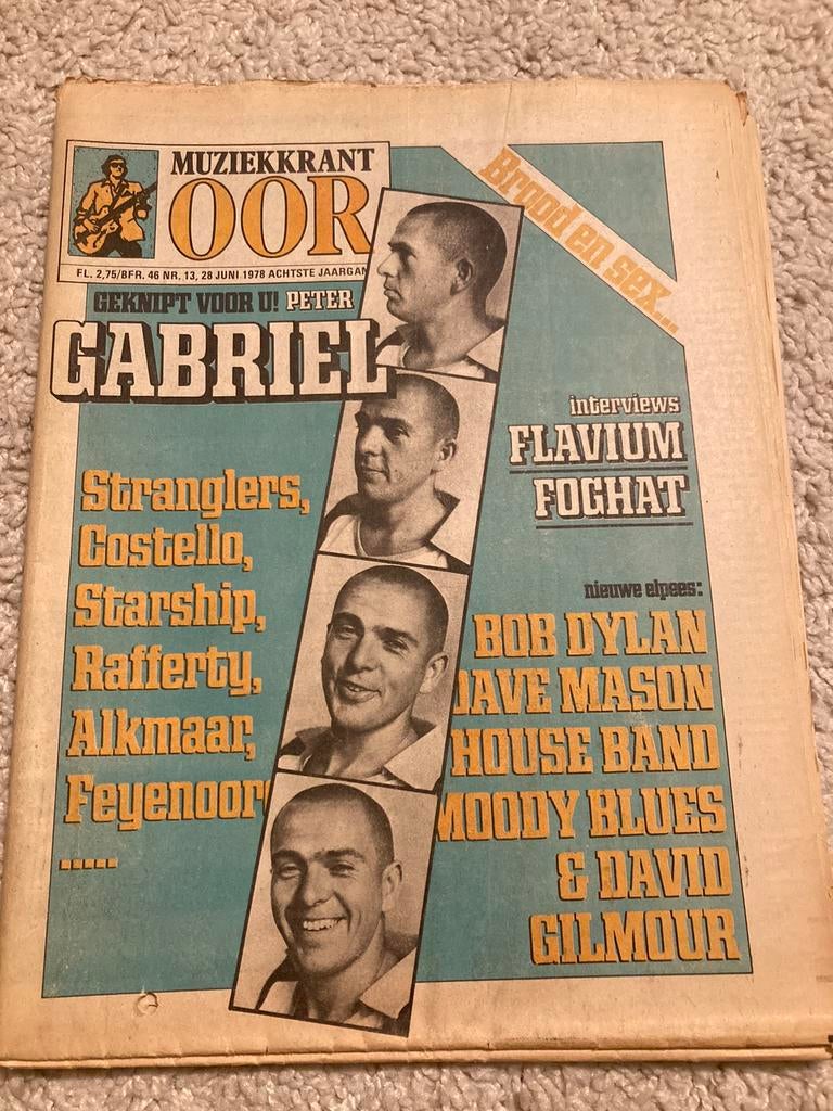 Muziekkrant OOR 1978 PETER GABRIEL Kris Kristofferson FOGHAT, Ophalen of Verzenden, Muziek, Film of Tv