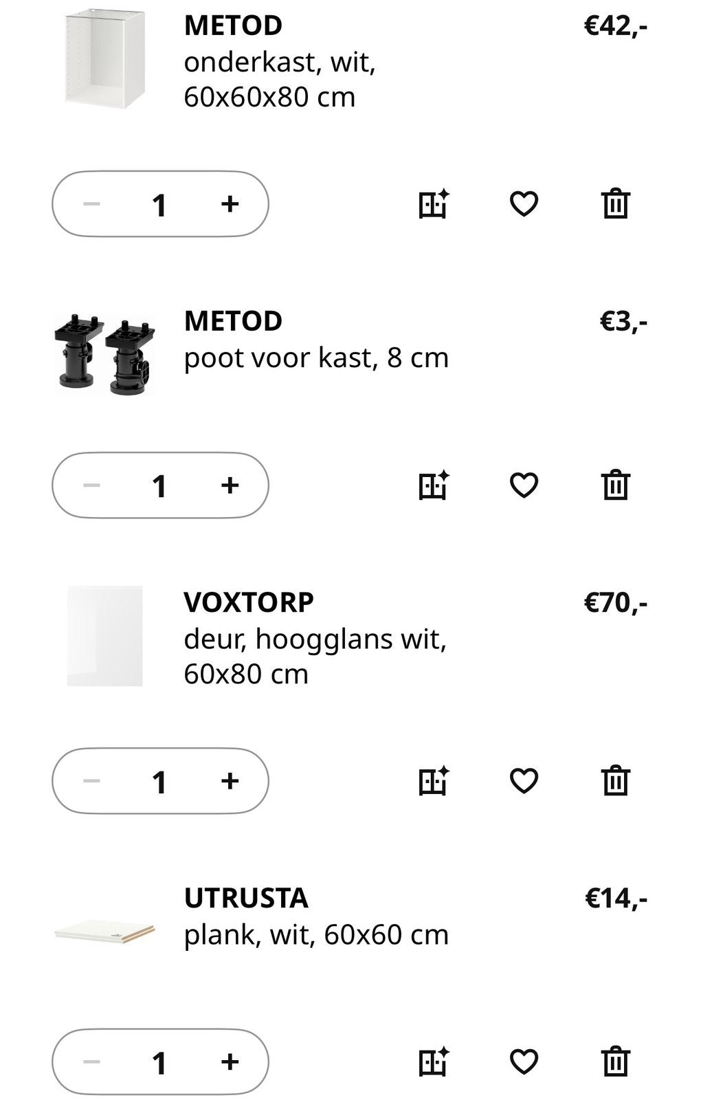 Keukenkastjes Ikea Metod, Twee personen, Cadeaubon