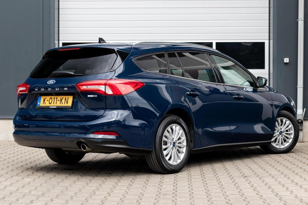 Ford Focus 1.0 EcoBoost Hybrid Titanium X|1e EIGENAAR|ELEK., Gebruikt, Automatische klimaatregeling, Blauw, Origineel Nederlands