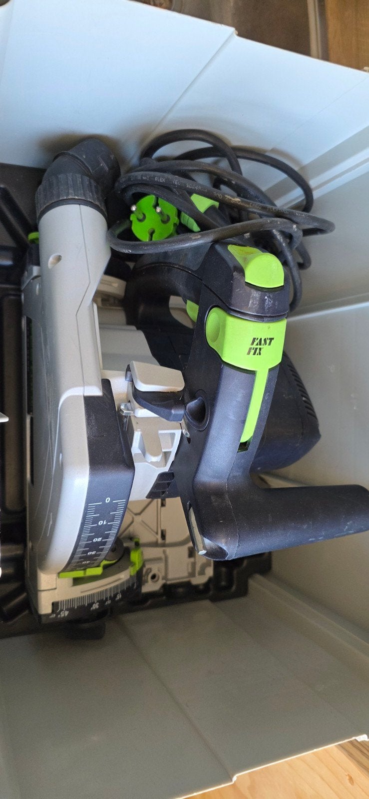 Festool Invalzaag TS 55 REBQ-Plus in Systainer, Ophalen, Gebruikt, Invalzaag, 30 tot 70 mm