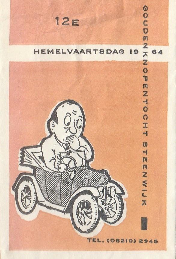Hemelvaartsdag 1964 Steenwijk - Goudenknopentocht sterrit, Ophalen of Verzenden