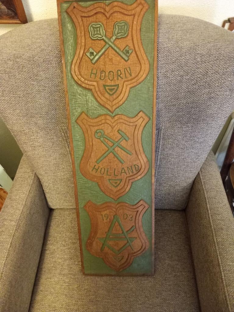 Gilden bord hoorn, Ophalen of Verzenden