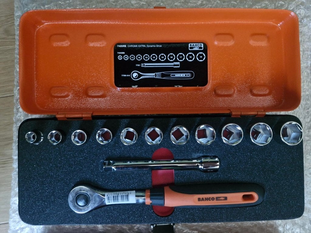Bahco Belzer dopsleutelset 7420RE 3/8 inch 13-delig NIEUW, Verzenden, Nieuw, Gereedschapsset