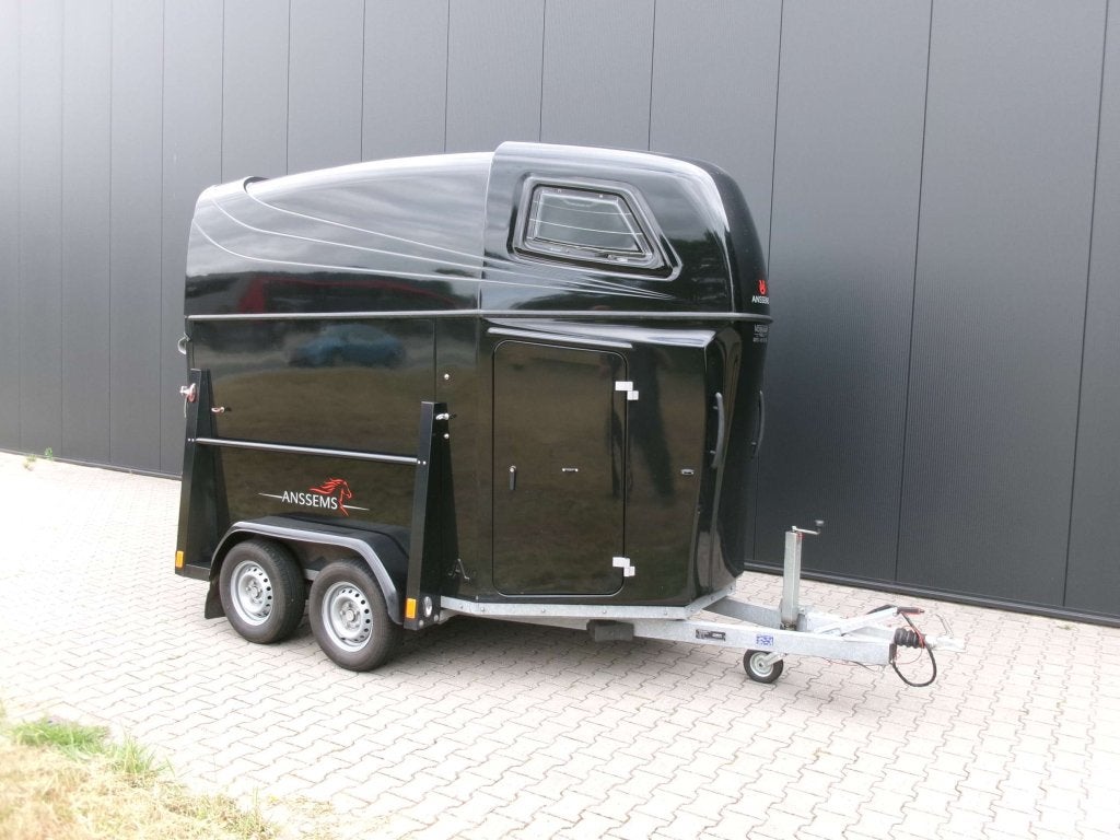 2 Paards polyester trailer. Zeer nette staat. Merk: Anssems., Gebruikt, Niet ingevuld, 2-paards trailer, Polyester