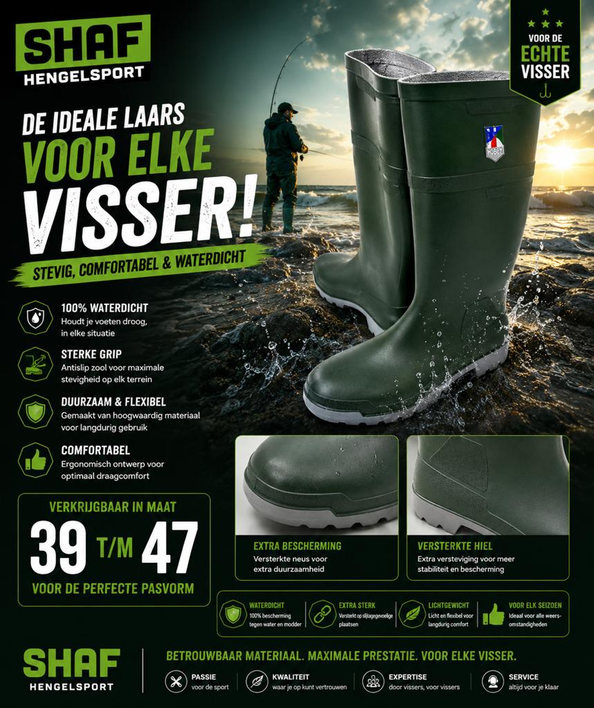 Waterdichte Vislaarzen, Ophalen of Verzenden, Nieuw, Kleding