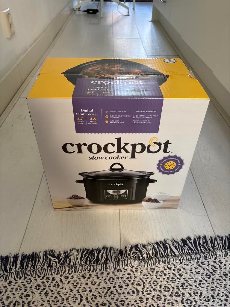 Crock-Pot Digitale Slowcooker - BRAND NEW HASNT BEEN OPENED, Ophalen, Timer, Nieuw