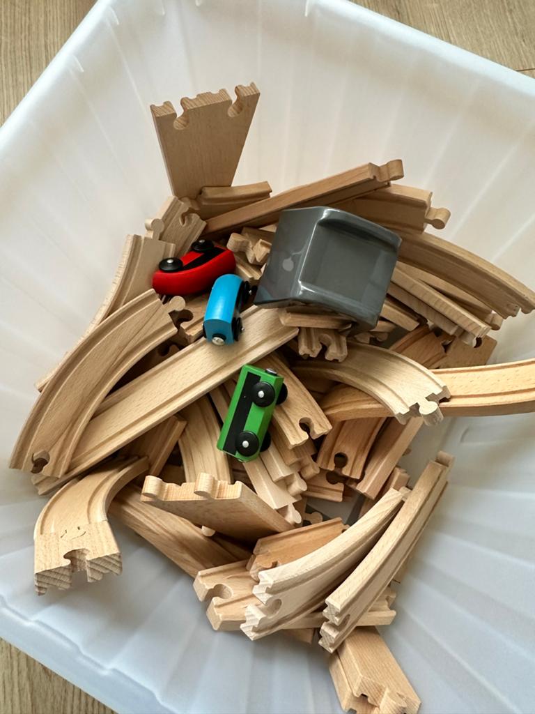 Ikea Lillabo Treinset en Aanvulset - Houten Spoorbaan, Kinderen en Baby's, Speelgoed | Houten speelgoed, Ophalen of Verzenden