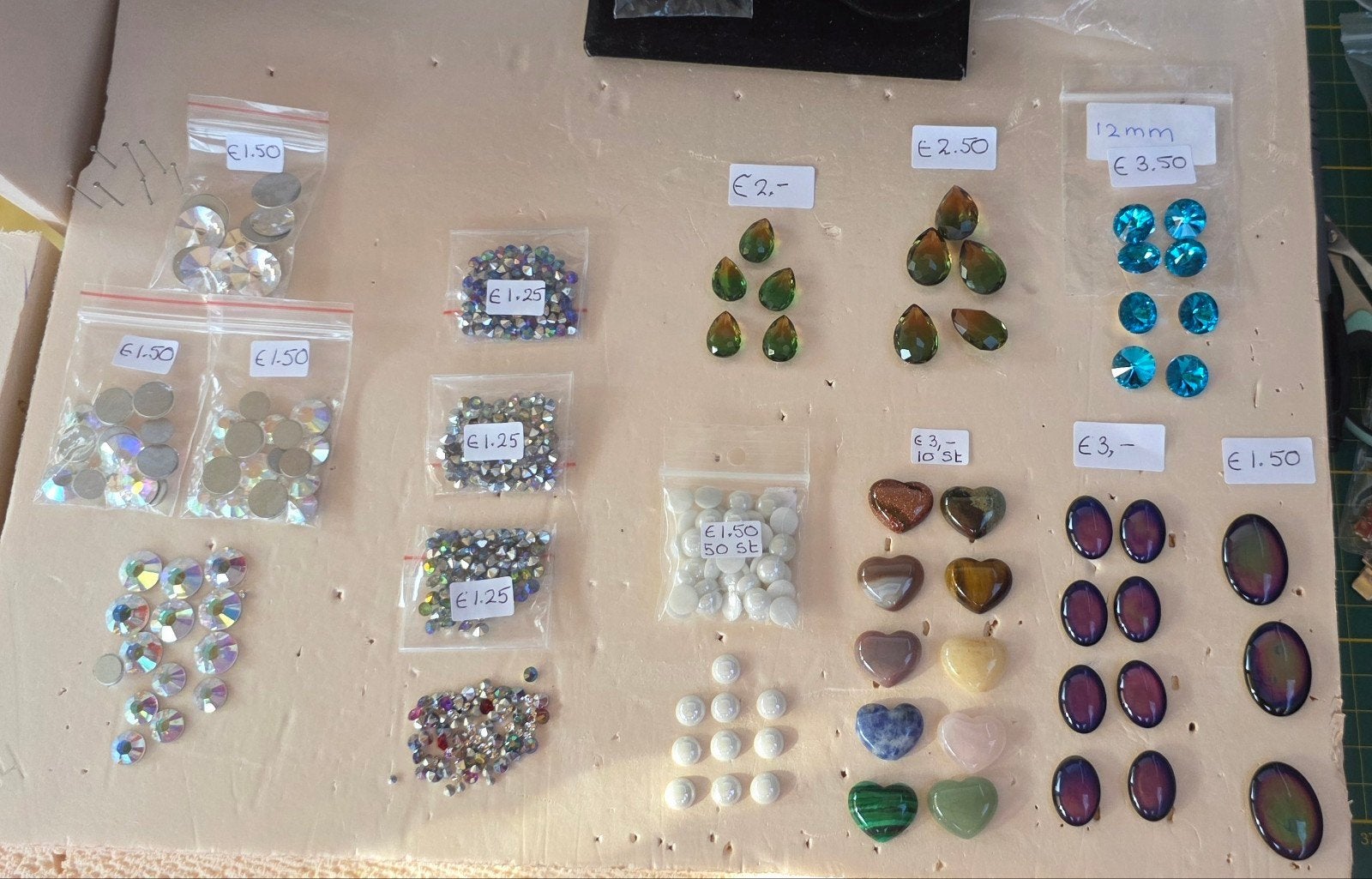 Grote Sortering Strass Steentjes, Plakstenen & Glaskralen vo, Verzenden, Nieuw, Overige typen