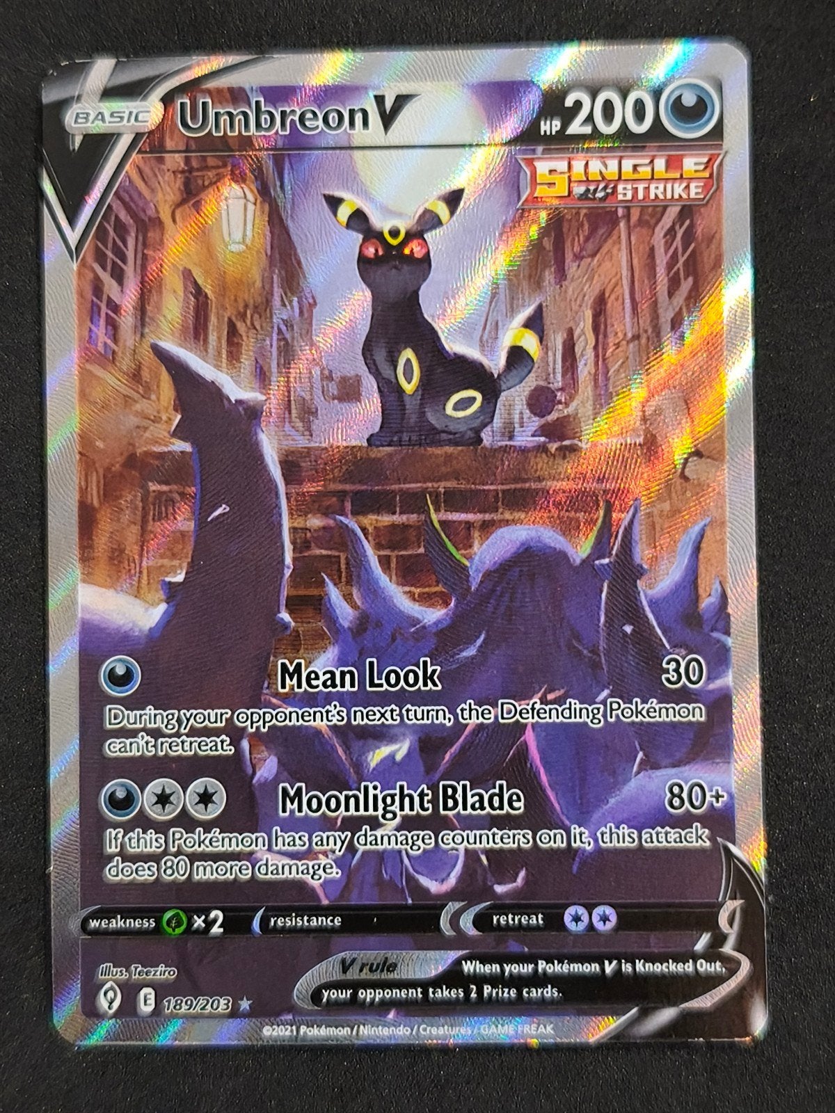 Umbreon V - EVS189 / NM, Ophalen of Verzenden, Zo goed als nieuw