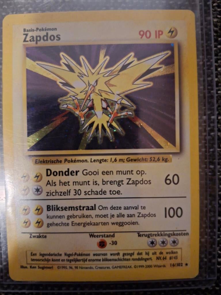 Zapdos Nederlands, Ophalen of Verzenden, Zo goed als nieuw