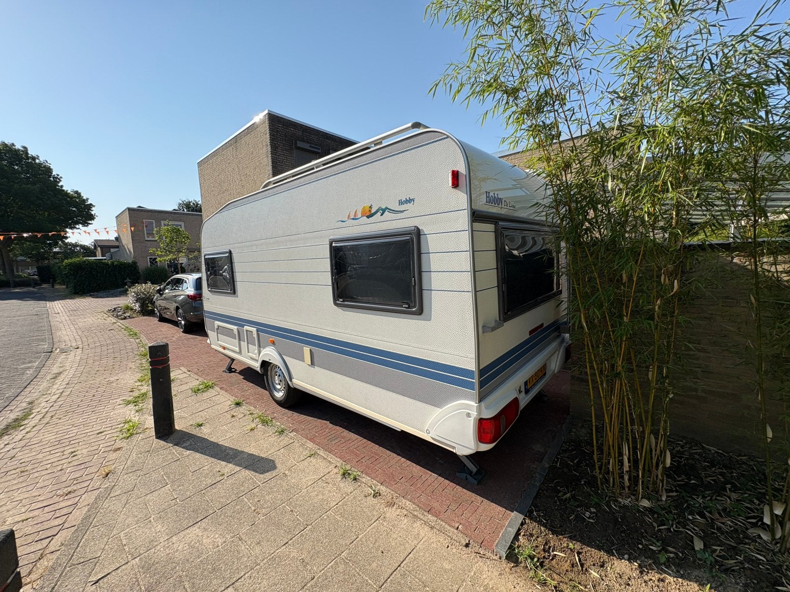 Mooie Hobby 450 deluxe te koop, Caravans en Kamperen, Vast bed, Rondzit, Hobby, Particulier