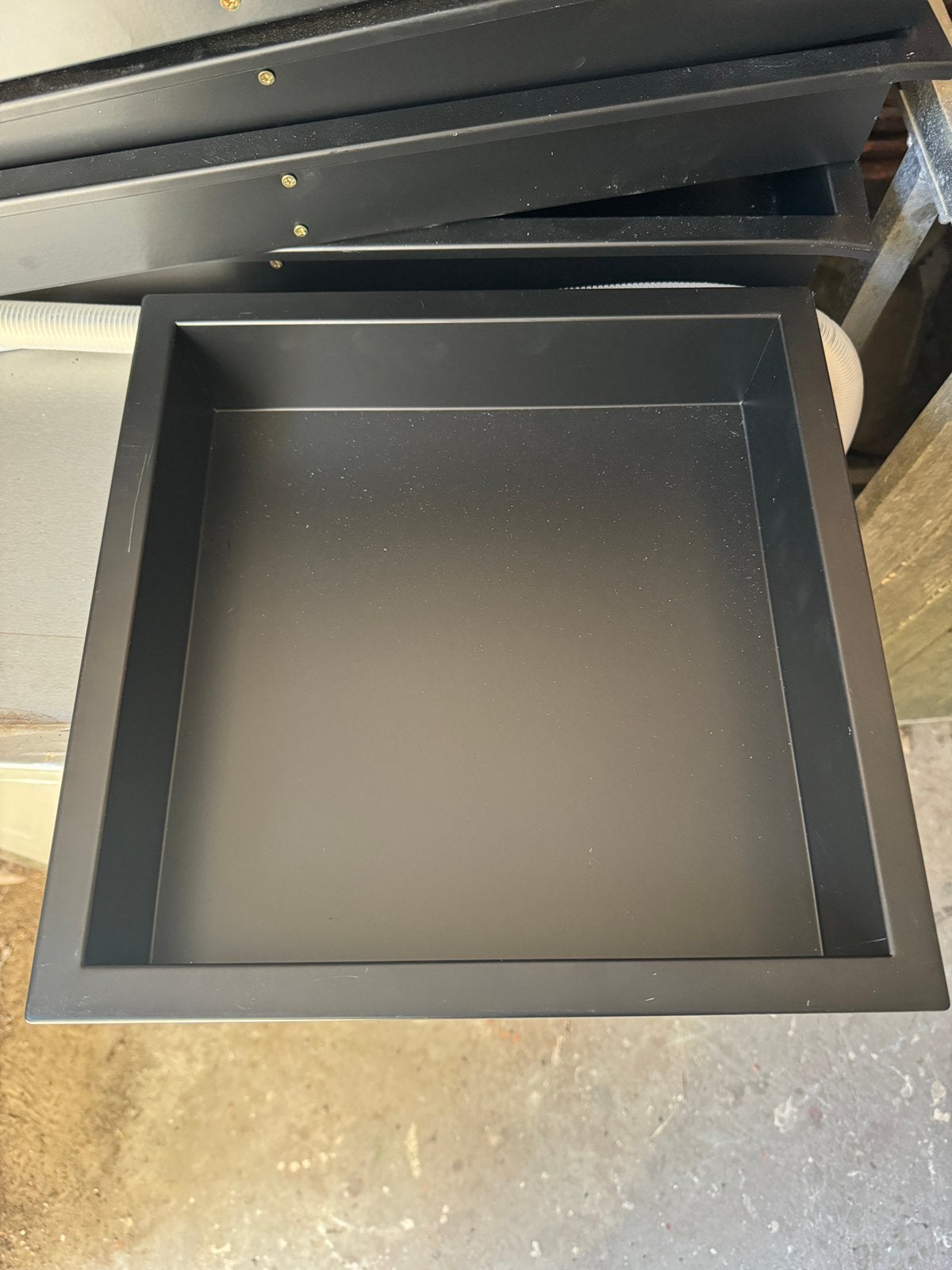 Inbouwnis 34x34cm 7cm diep, Ophalen, Zo goed als nieuw, Rvs, Douche
