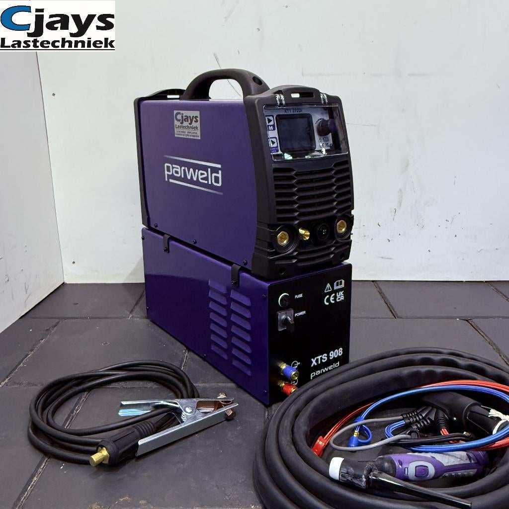Parweld XTT212Di ACDC TIG Lasmachine 8 Meter Toorts 230V, Weld-toorts BVBA, Ophalen of Verzenden, Tig, 150 tot 250 ampère
