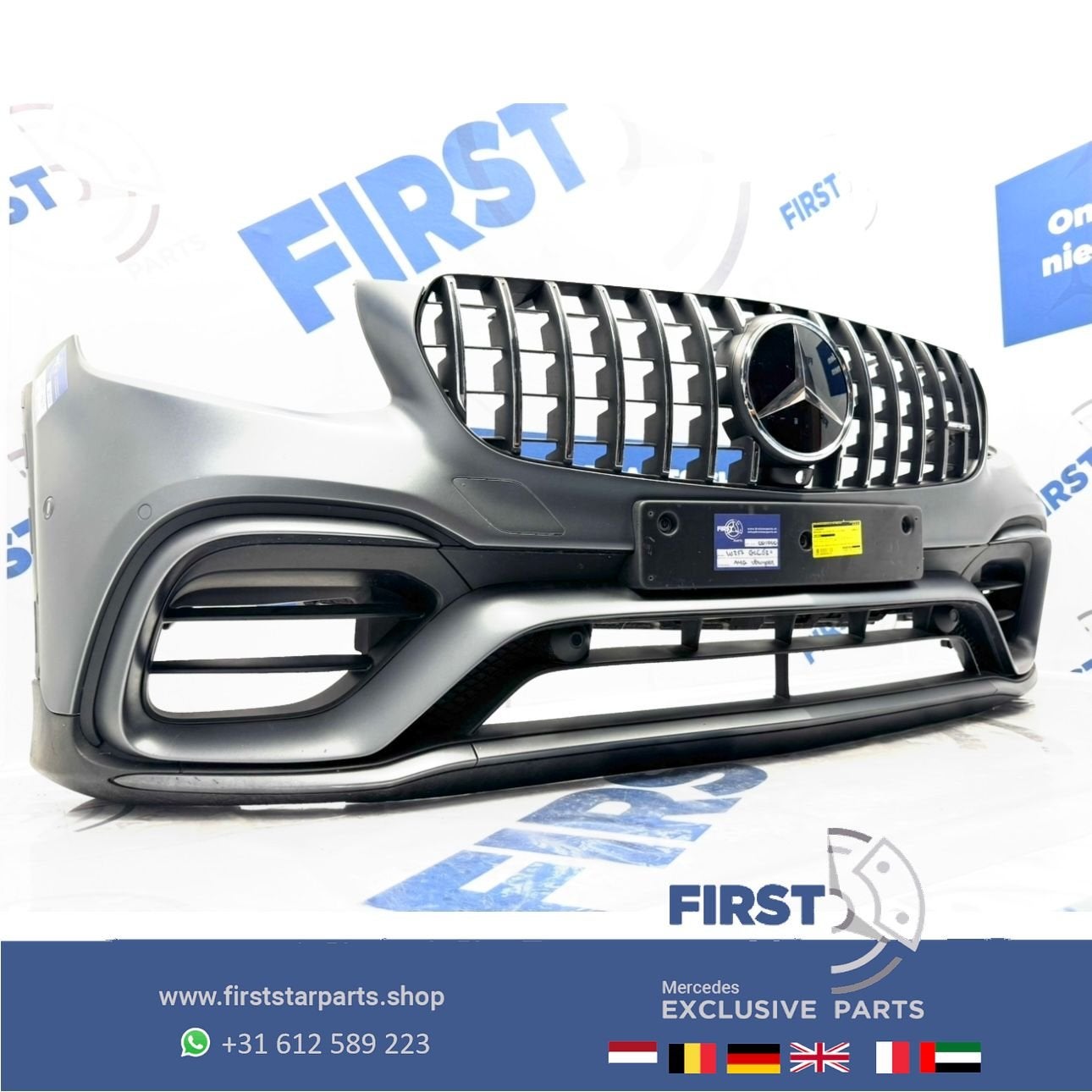 X253 C253 GLC BUMPER AMG VOORBUMPER GLC63 W253 COMPLEET A253, Gebruikt, -, Voor, Ophalen of Verzenden
