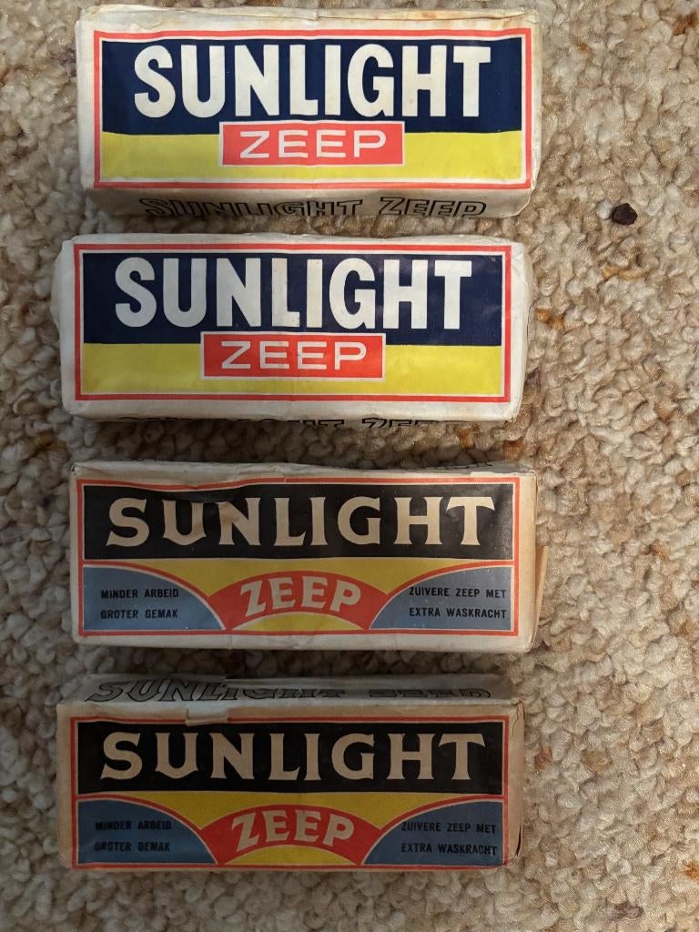 Sunlight zeep vintage, Ophalen, Verpakking