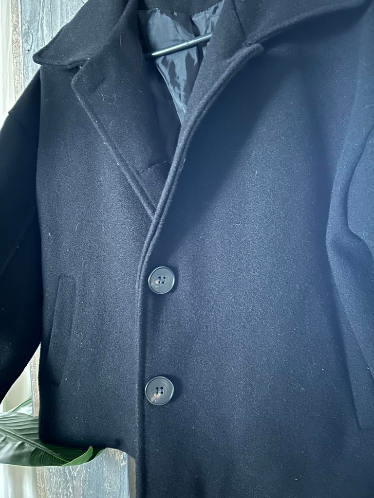 French coat, Ophalen of Verzenden, Zo goed als nieuw, Overige maten, Zwart