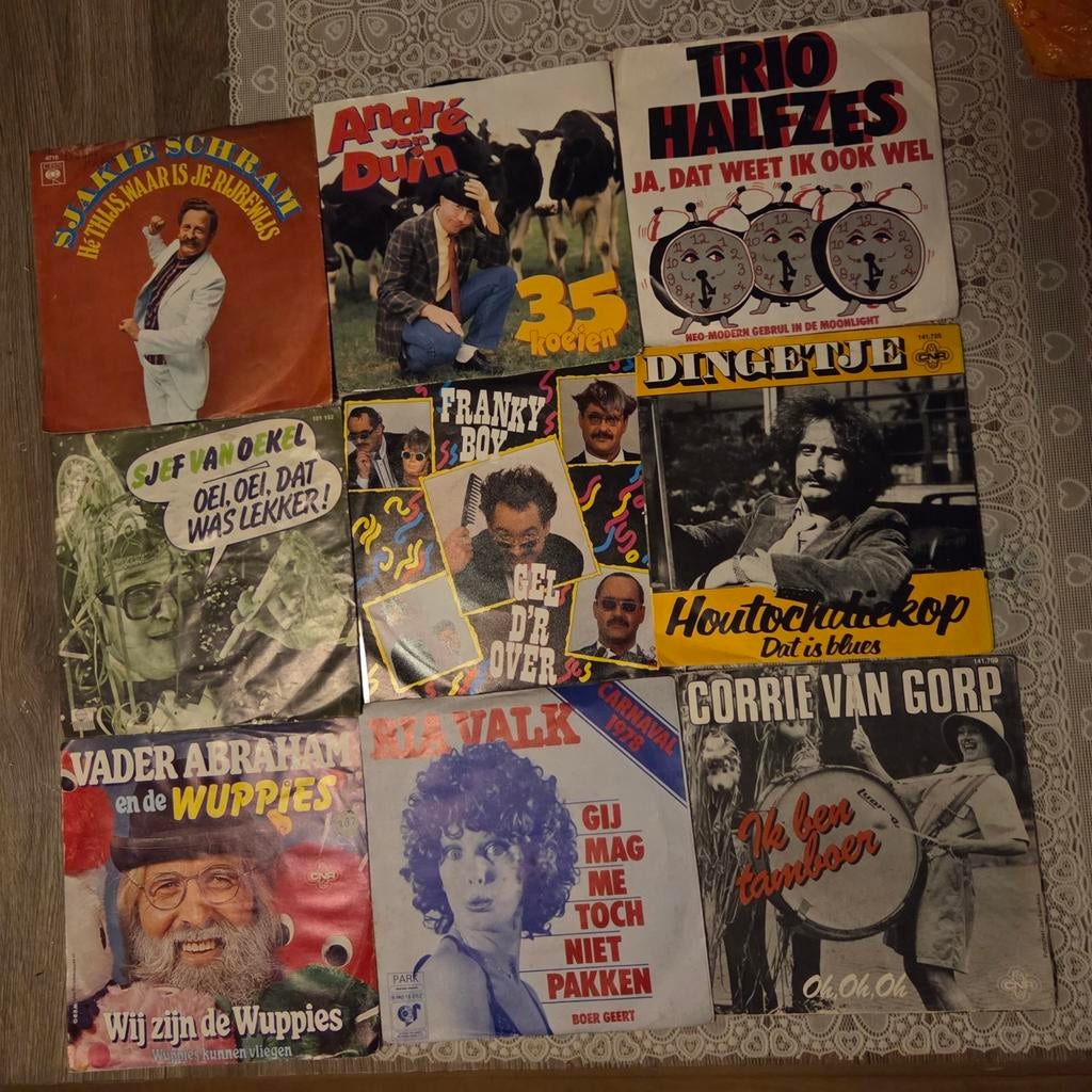 Partij Oude Vinyl Carnaval Singles - Diverse Artiesten, Ophalen of Verzenden, Gebruikt