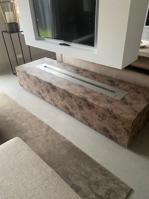 AFIRE BX180 XXL Bio-Ethanol Brander + Luxe Ombouw (uniek!!), Ophalen, Zo goed als nieuw, Vrijstaande haard, Overige soorten