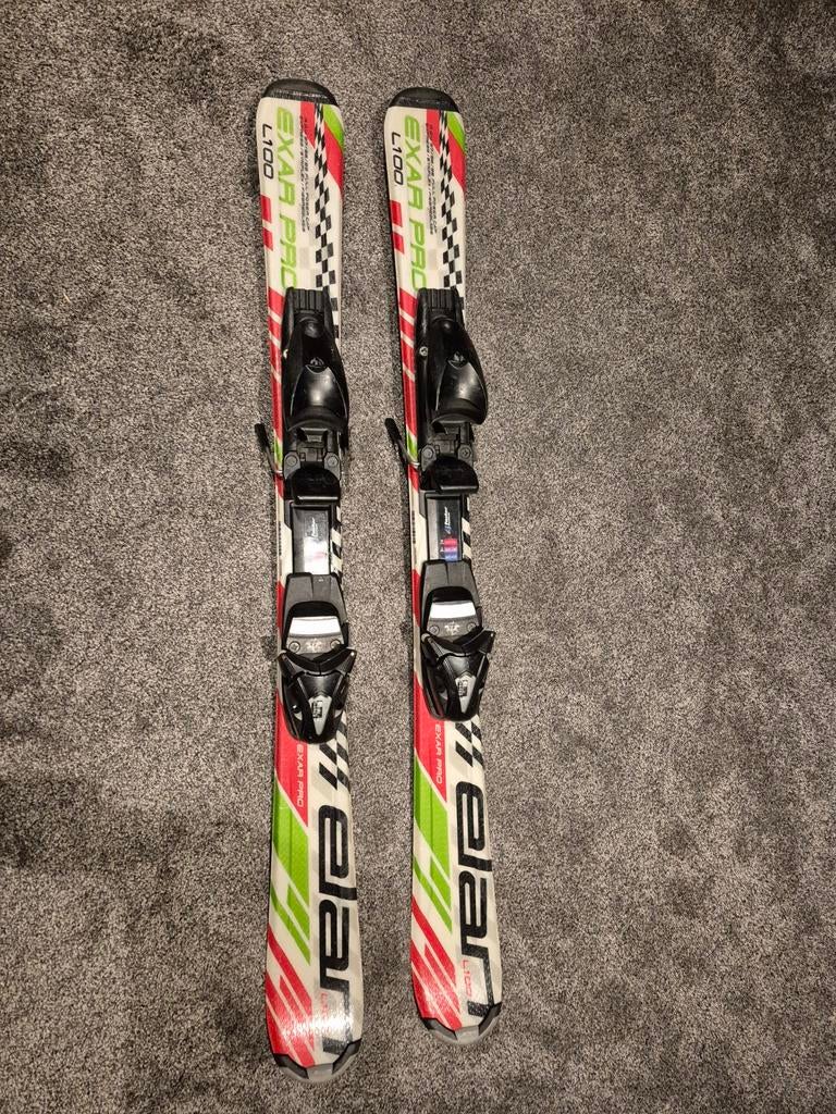 Kinderski's 100 cm + stokken 85 cm, Overige merken, Gebruikt, 100 tot 140 cm, Ophalen of Verzenden