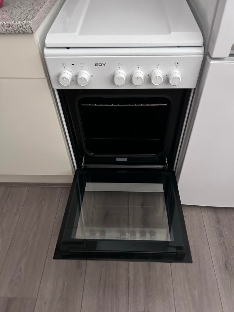 Edy Gasfornuis met Elektrische Oven - Goed Onderhouden, Gebruikt, Grill, Energieklasse A of zuiniger, Gas