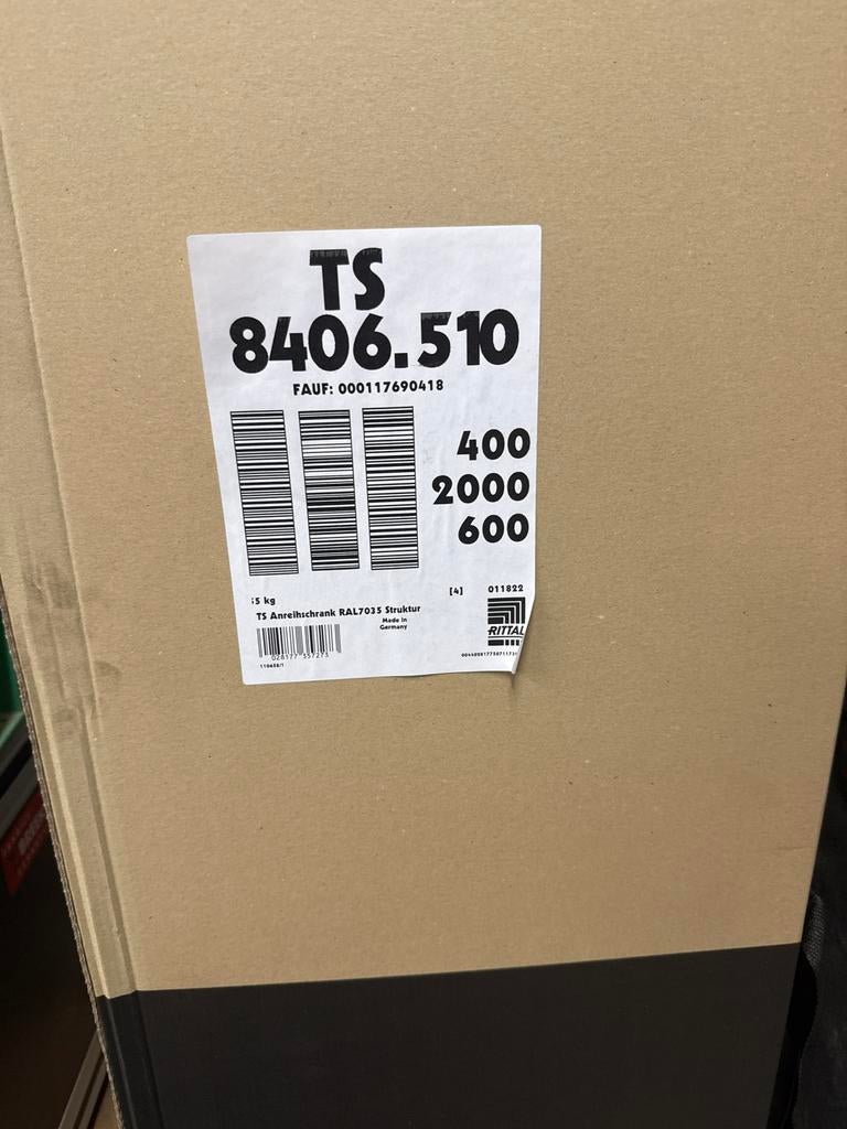 4x Rittal TS 8406.510 Schakelkast 400x2000x600mm RAL7035, Ophalen, Ritall, ?, ?