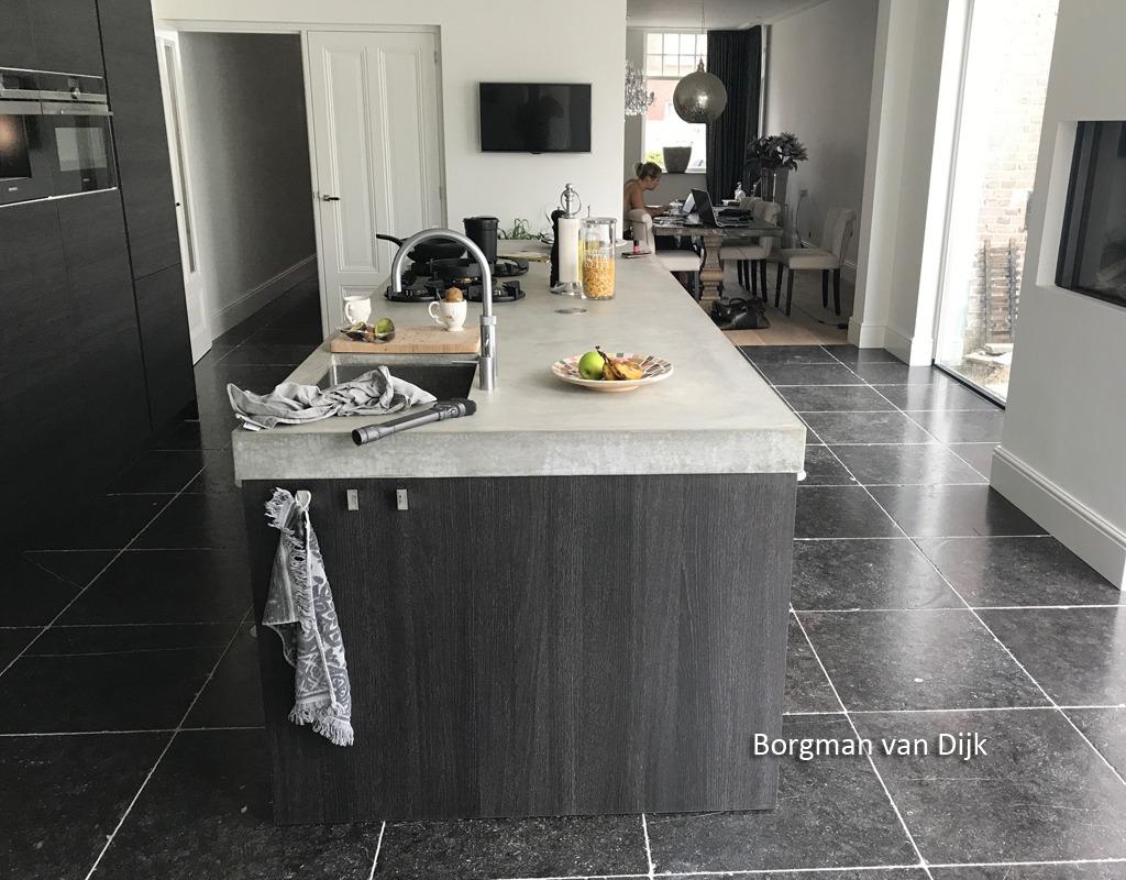 Belgisch Hardsteen 60x60 cm - landelijke vloertegels, Ophalen, 60 cm of meer, Hardsteen, 60 cm of meer