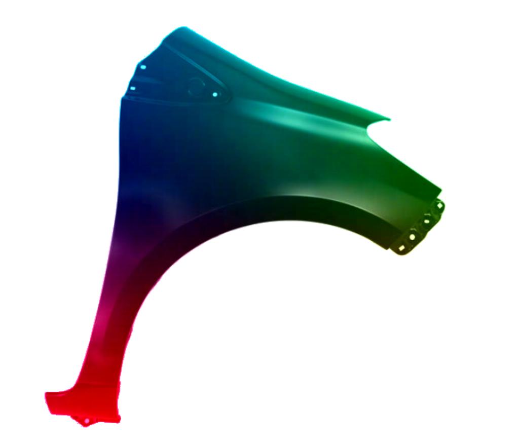 Spatbord rechts voor TOYOTA Yaris 2011-2020 Gespoten in de g, Verzenden, Nieuw, Spatbord, Toyota