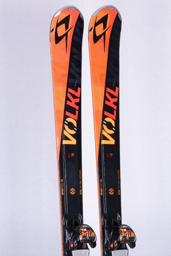 177 182 ski's VOLKL RTM 81 black/orange, xtd tip tail rocker, Overige merken, 160 tot 180 cm, Gebruikt, Ophalen of Verzenden
