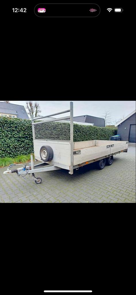 Hapert tandemasser + machine Transporter, Ophalen, Gebruikt