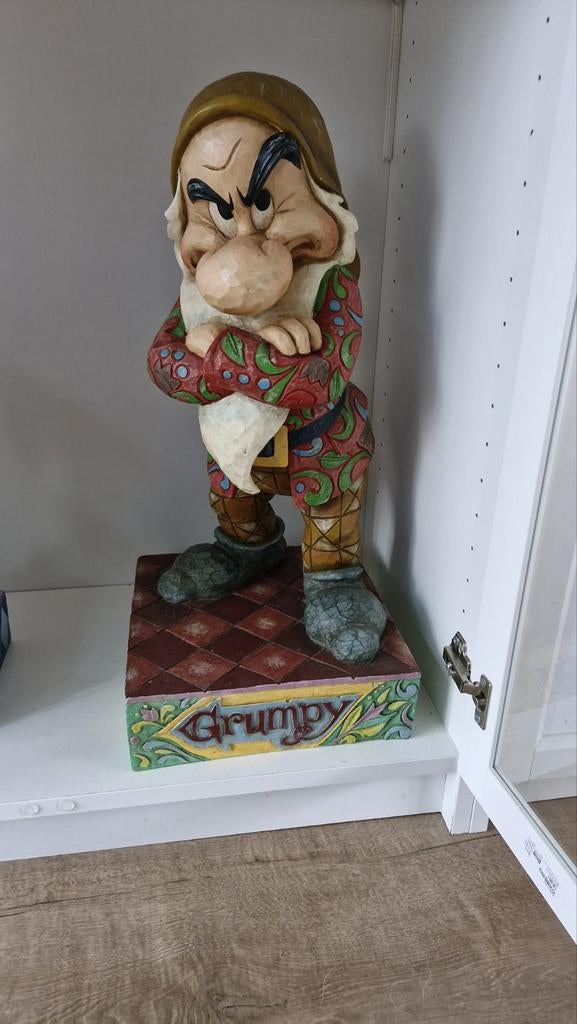 Jim Shore Grumpy Dwerg Sneeuwwitje Disney Beeld, Ophalen of Verzenden, Zo goed als nieuw, Fantasy