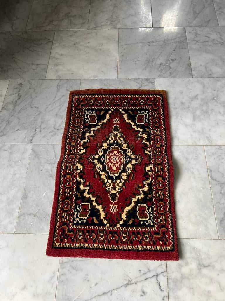 Vintage Tapijt Loper, Minder dan 50 cm, Gebruikt, Ophalen of Verzenden, Rechthoekig