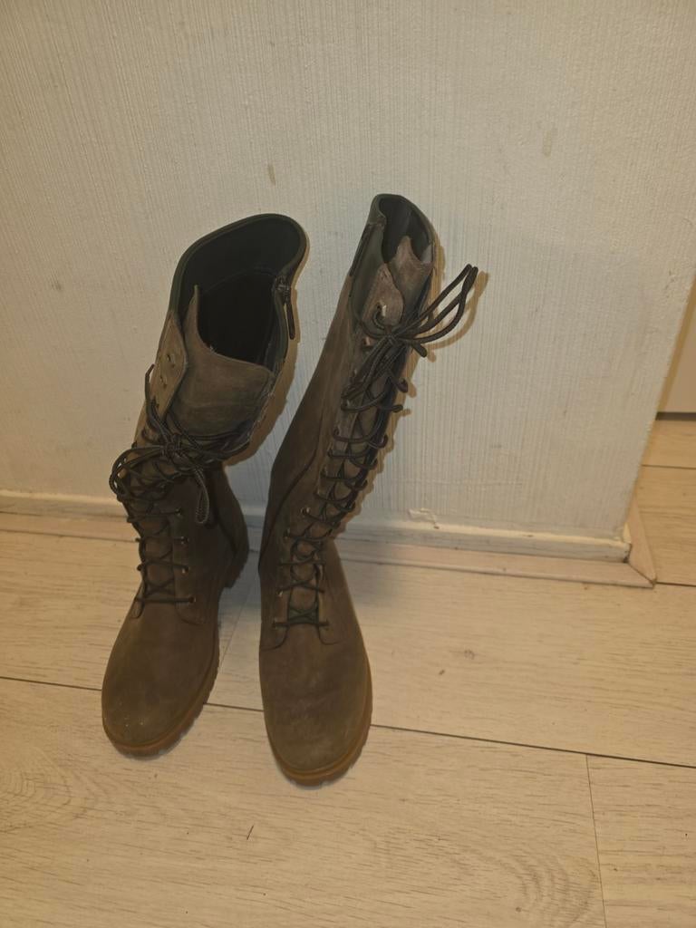 Timberland laarzen groen, Ophalen of Verzenden, Zo goed als nieuw, Geel