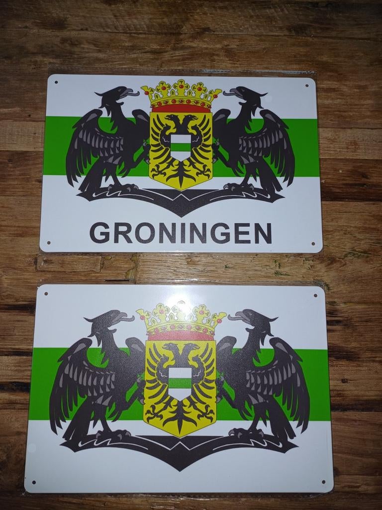 Fc groningen, wandbord,mancave, bar,reclameborden, Ophalen of Verzenden, Nieuw